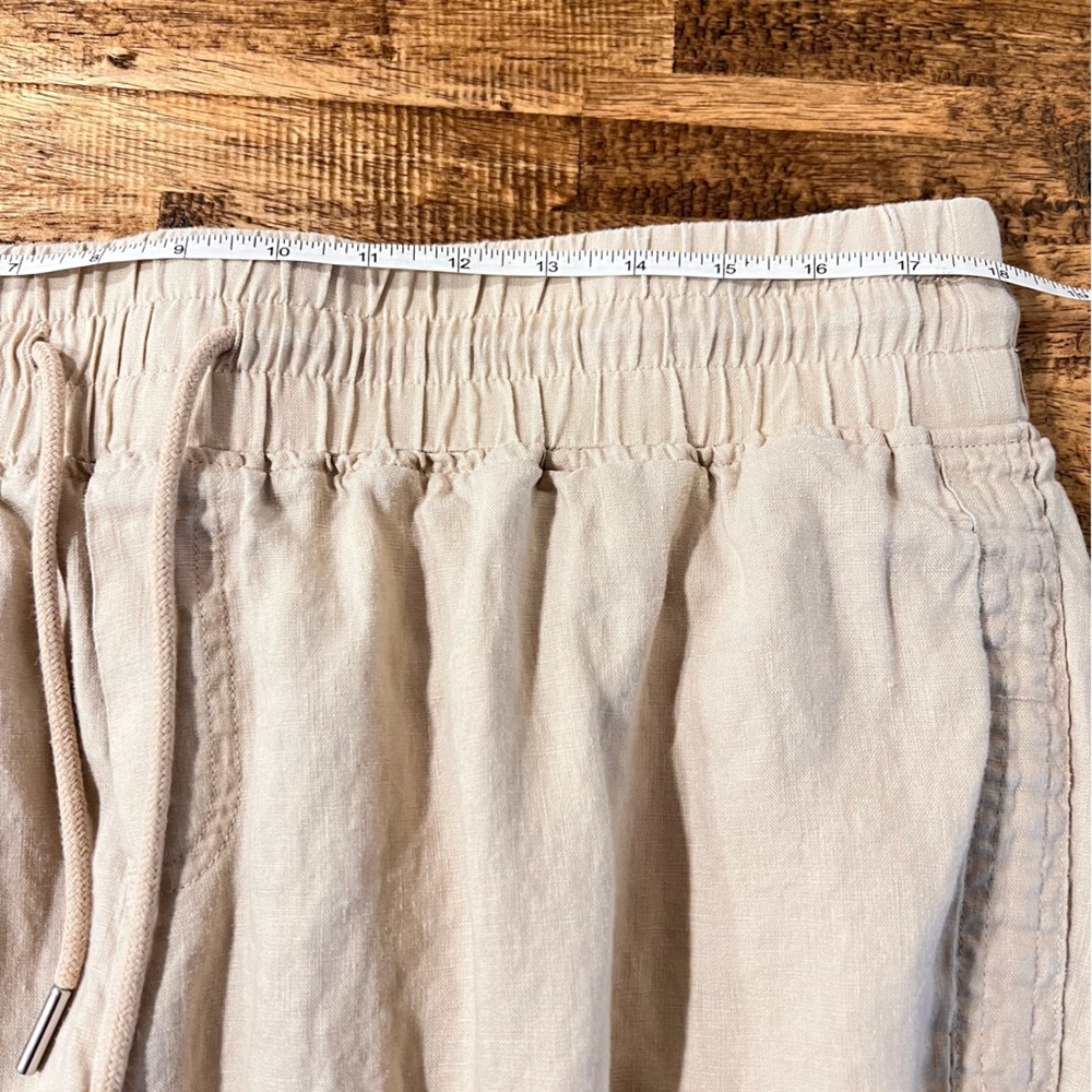 Quince Linen Wide Leg Drawstring Pants XL Relaxed Lounge - Picture 8 of 11